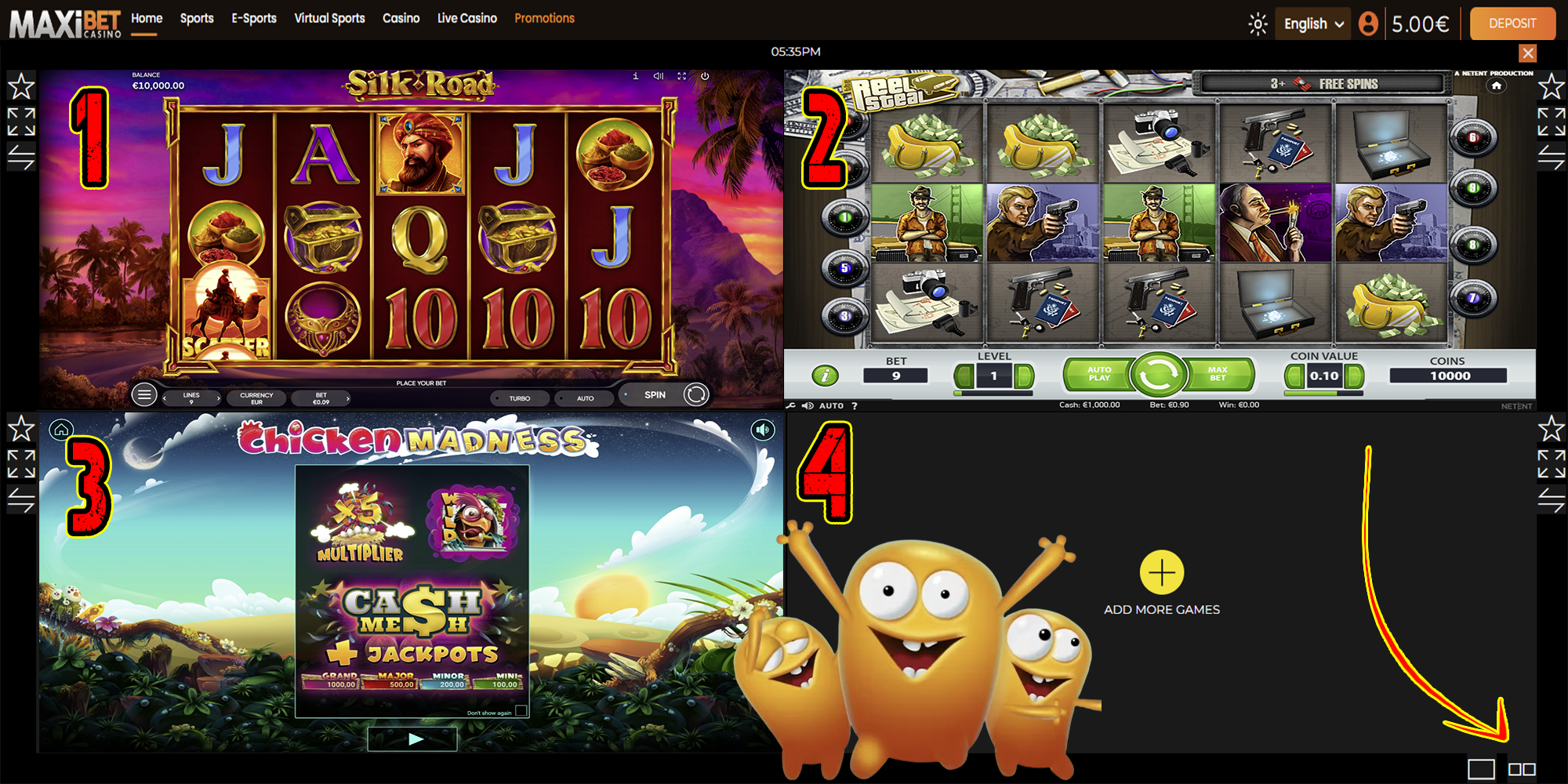 MaxiBet Casino SplitZzz