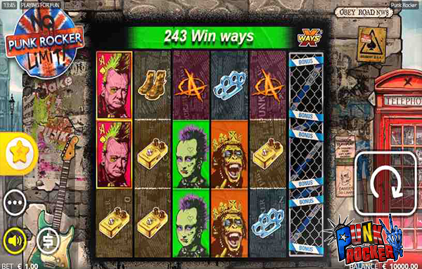 The Punk Rocker Slot Gameplay & Theme