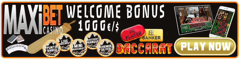 Play Baccarat at MaxiBet Casino