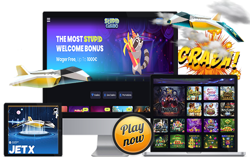 2. Stupid Casino: Wager-Free Welcome Bonus of 1000€/ $