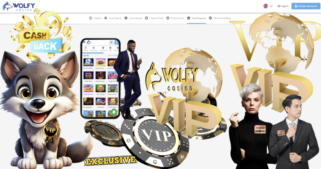 The Wolfy Casino Exclusive VIP Program