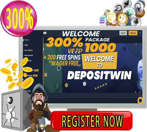 2. DepositWin Casino: A 300% Welcome Bonus