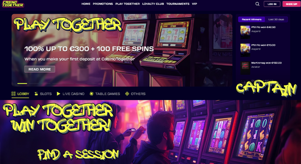 Play Together Feature At Casino Together