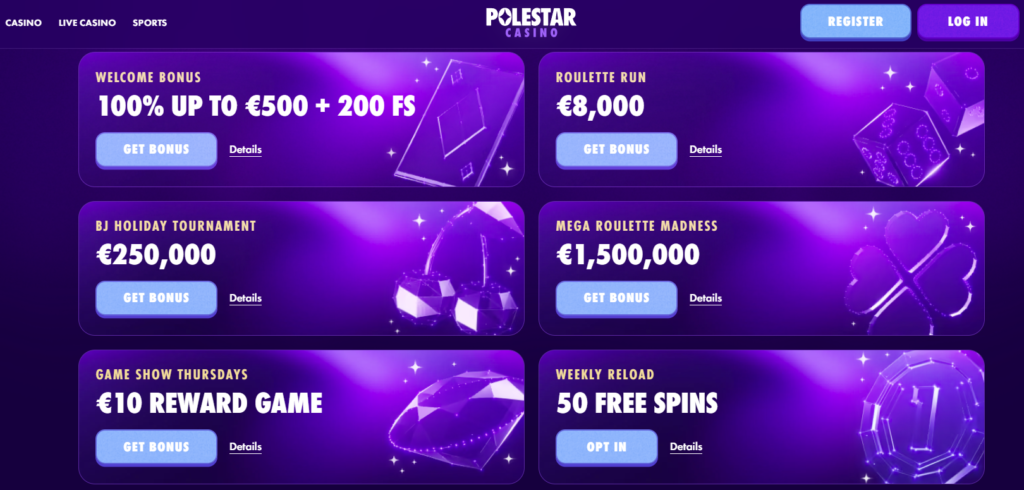 PoleStar Casino Welcome Bonus