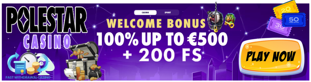 PoleStar Casino Welcome Bonus Banner