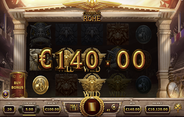 The Champions of Rome Slot Gameplay & Theme