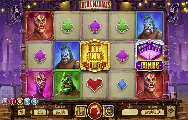 The Lucha Maniacs Slot Gameplay & Theme